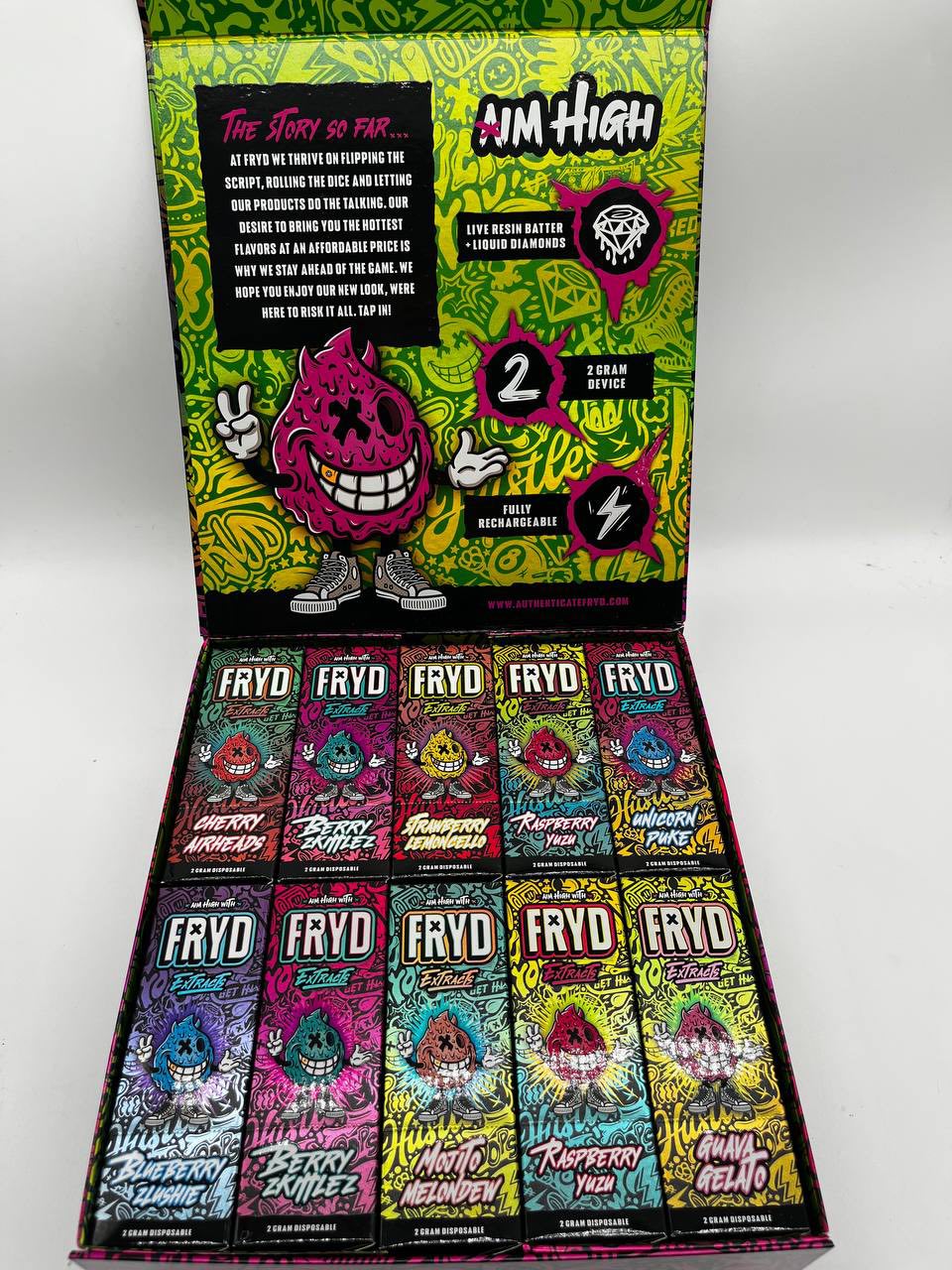 Fryds disposable a box come with extras