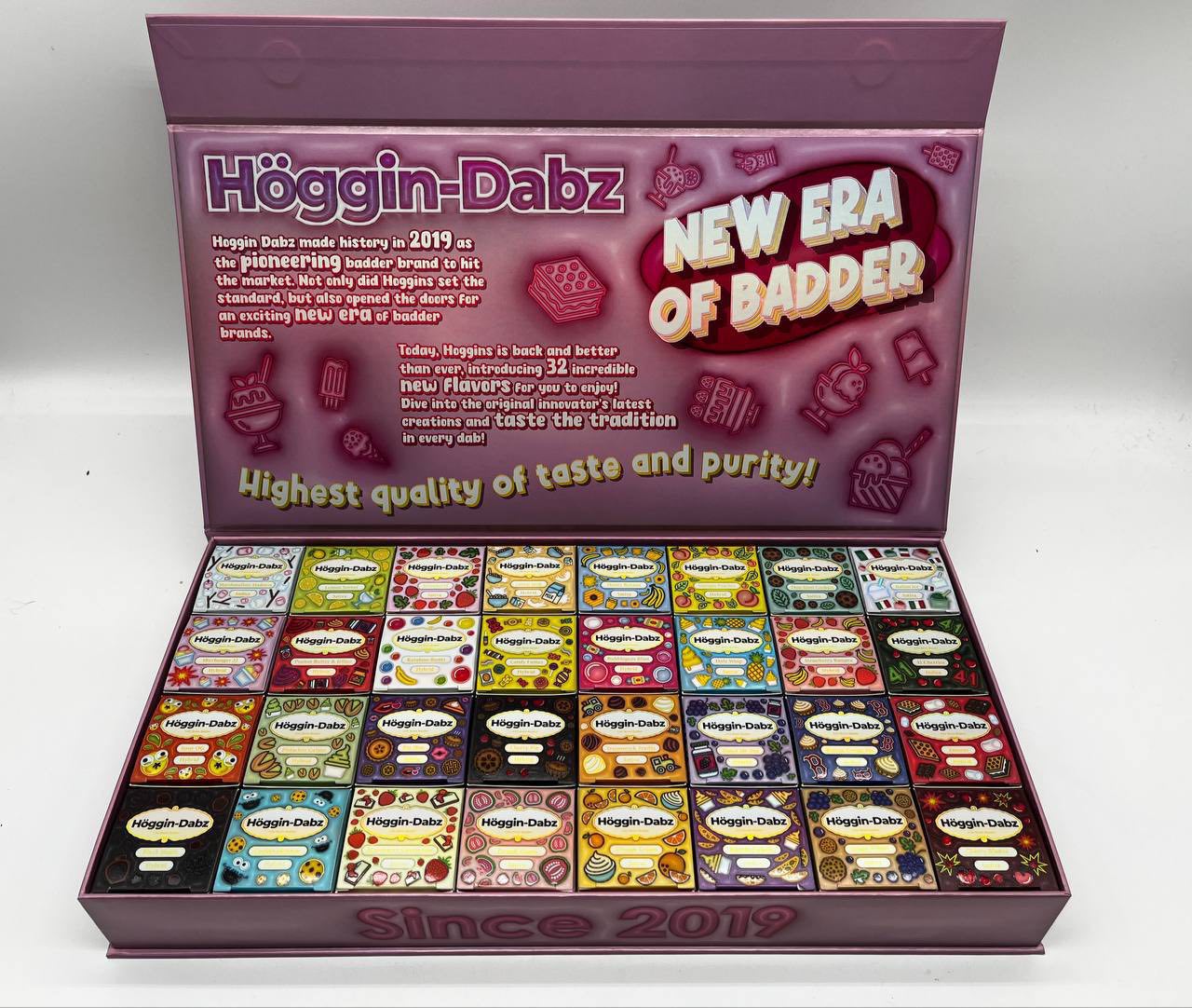 Hoggin Dabz Badder (Authentic) New 32 jar master box. 32 flavors